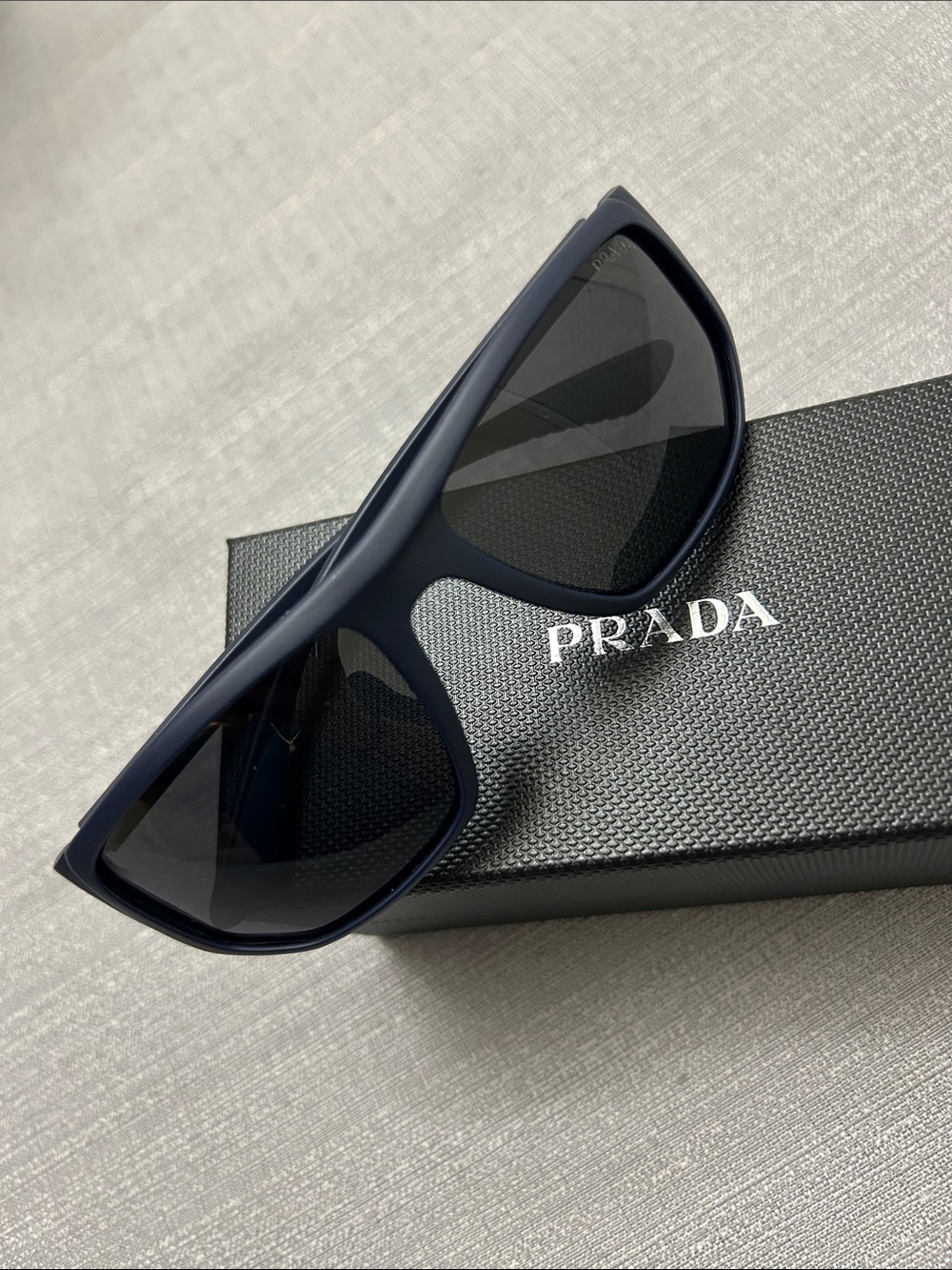 Prada Men’s Navy Shield Sunglasses